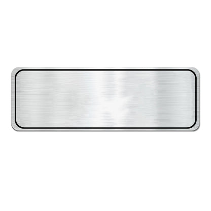 Personalized stainless steel Engraved Name Plate Memorial Plaque 3" W x 1" H | Custom Text Engraving, Memorial Keepsake Design