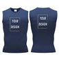 elastic sleeveless running Gym men's and women's free custom logo compression vest, quick drying sports sleeveless T-shirt