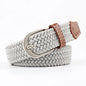 2.5cmx100cm Unisex Extended Elastic Knitted Thin Belt Women's Needle Button Canvas Jeans Student  Canvas Elastic Belt for Women