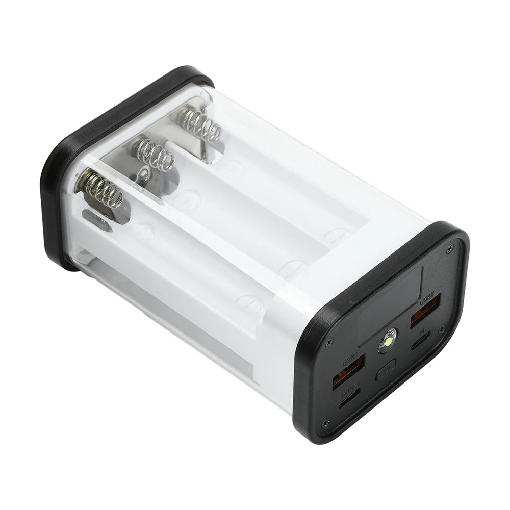22.5W Fast Charging Power Bank Case No-Solder 6/12-Cell 18650 Battery Holder PD Power Supply Battery Energy Storage Box Kit