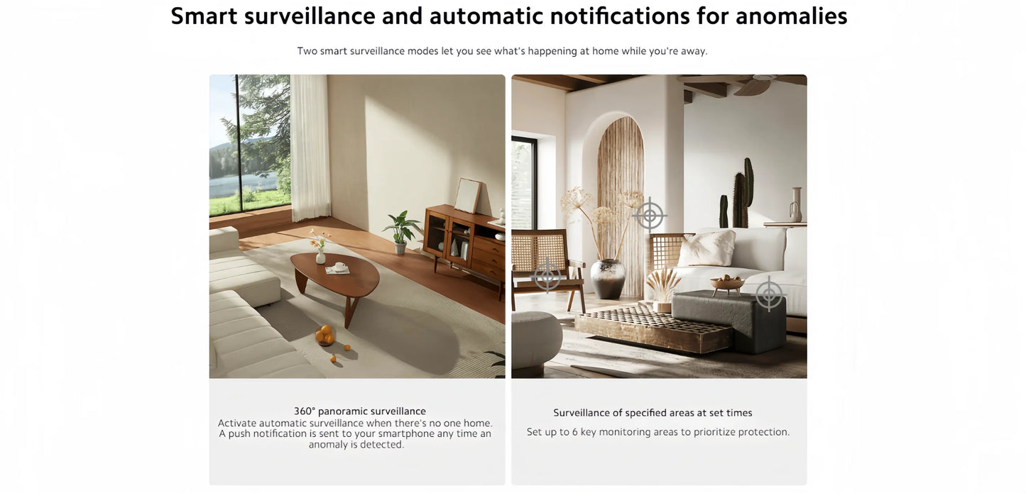 Xiaomi Smart Camera 3 Pro PTZ 5MP 3K Ultra Low Light Full Color HDR 2.4G/5G WiFi Bluetooth Mesh Gateway AI Detection 360° Home
