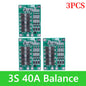 BMS 3S/4S 5A 10A 20A 25A 40A 60A Płytka zabezpieczająca ładowarkę do akumulatorów litowo-jonowych 18650 do wiertarki 12 V z funkcją wzmocnienia/balansu
