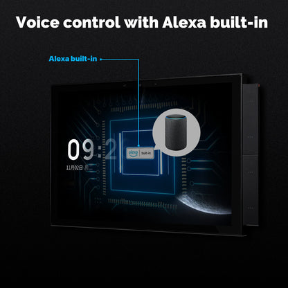 MOES Tuya Smart Home Control Panel Max 10.1inch Touch Screen with Bluetooth Zigbee Gateway Built-in Building Intercom Compatible