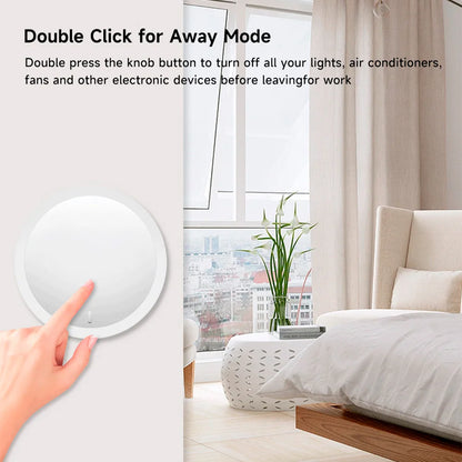 Tuya Knob Switch Wireless for Light Curtain Fan Tuya Smart Knob ZigBee Tuya Light Dimming Switch Smart Home App Control