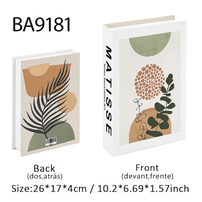 Open Luxury Fake Book Storage Box Home Decor Fashion Paris Decorative Books Interior Decoration Coffee Table Bedroom Ornaments
