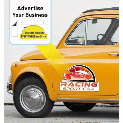 Customizable Magnetic Car Decals—Ideal for Vehicle Advertising and Decoration; Supports Your Own Custom Designs.