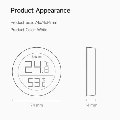 Qingping Temperature Humidity Sensor T Version Thread/BLE High-precision Indoor E-Link INK Thermometer work with Apple HomeKit