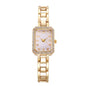 Luxury Women's Watch 2025 New Simple Square Full Diamond Digital Quartz Watche Gold Stainless Steel Bracelet Women's Dress Clock