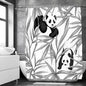 Cat shower curtains bathroom shower curtain Cute 3D fabric shower curtain with hooks funny waterproof shower curtain or Mat