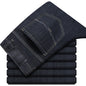 Summer New Elastic Men's Jeans Fashion Comfortable Business Straight Stretch Cotton Casual Denim Pants Brand Male Thin Trousers