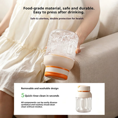 Wireless Rechargeable Portable Juicer Cup, Multifunctional Mini Smoothie Blender Supports Ice Crushing for Home Outdoor