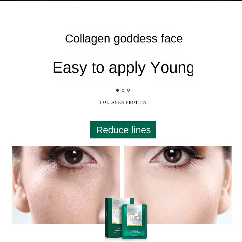 Seaweed Collagen Filling Crystal Mask Jelly Moisturizing Wrinkle Removal Skin Transparent Mask Skin Care Masque Beauty Health