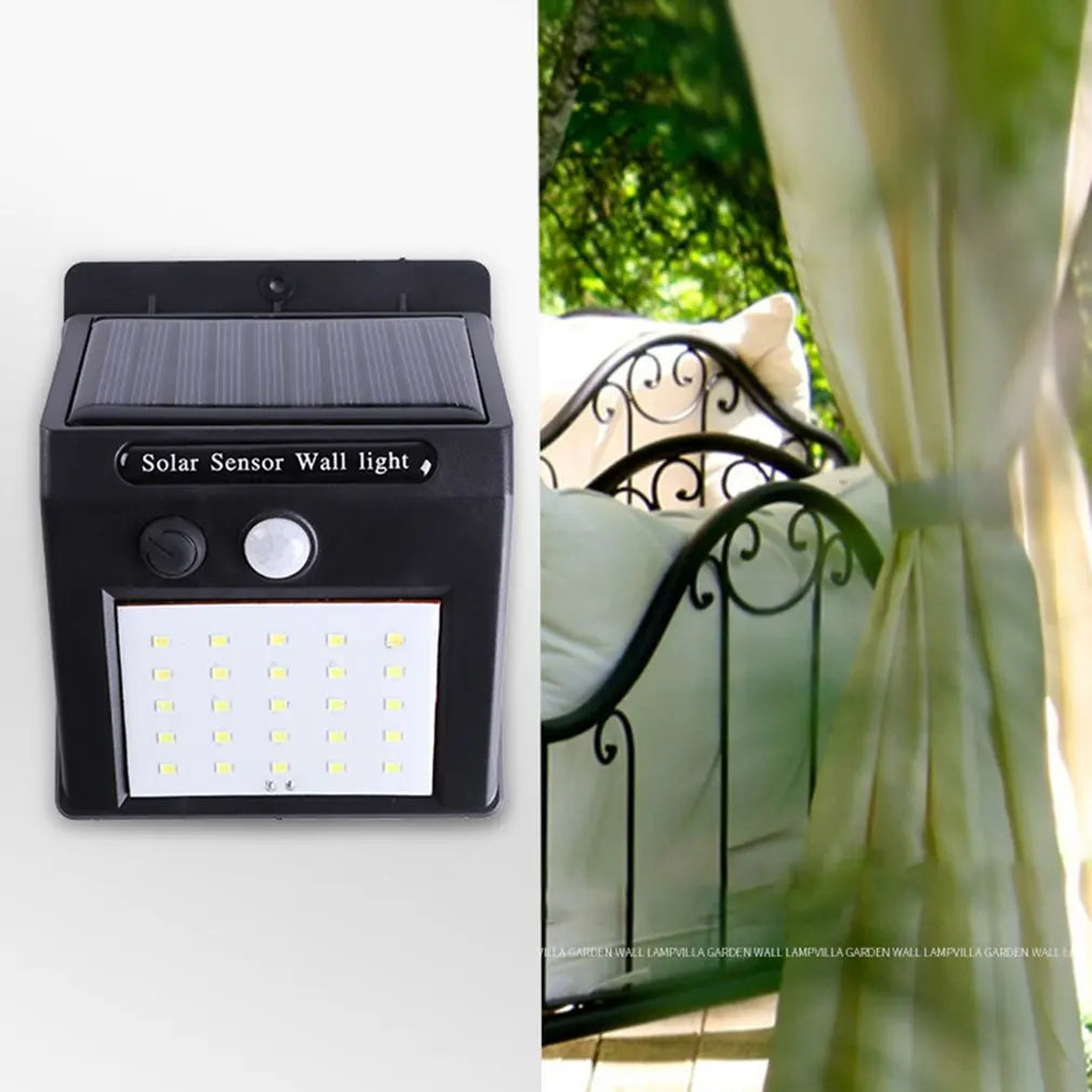 New LED Sensor Solar Wall Lamp 40 Lamp Beads Outdoor Waterproof Garden Courtyard Decorative Lamp Street Corridor Emergency Lamp