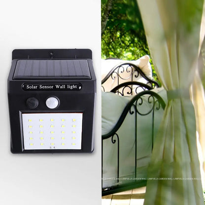 New LED Sensor Solar Wall Lamp 40 Lamp Beads Outdoor Waterproof Garden Courtyard Decorative Lamp Street Corridor Emergency Lamp