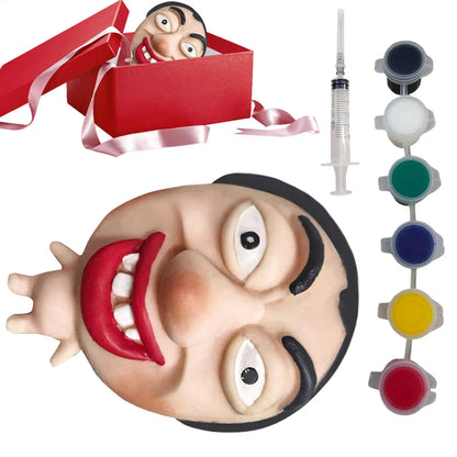 Face Pimple Popping Fidget Toy with Pigment Sensory Zit Picking Squeeze Fidgets Toys for Adults Birthday Novelty Funny Gag Gift