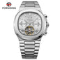 Forsining 481 Man New Tourbillon  Brands Watch Week Date Automatic Movement Mechanical Watches Stainless Steel Waterproof Clock