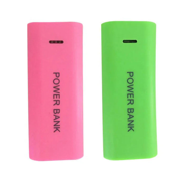 1/2pcs Power Bank Case 1-Cell 18650 Battery Box for Smart Phone Charge 5V 1A for 18650 Battery with Indicator Light