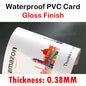 100-1000pcs Custom PVC Business ID Card Own Design Logo Name Plastic Waterproof Double Side Glossy Matte Thank You 85.5*54mm