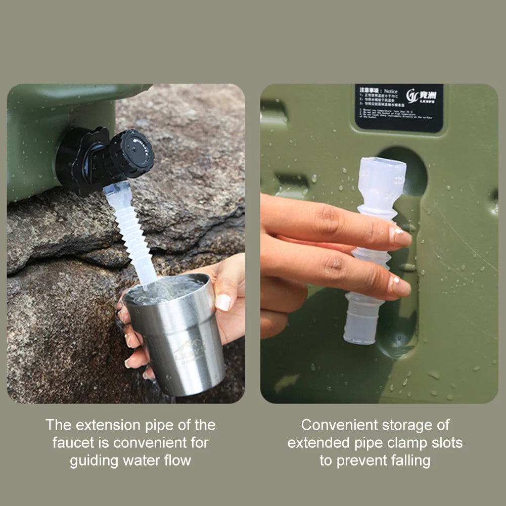 11L Outdoor Water Bin Large Capacity for Camping Fishing Picnic Hiking Portable Drinking Water Canister with Detachable Faucet