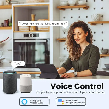 Works with Tuya Zigbee Smart Wireless Scene Button Switch Remoter Multi-scene Linkage Support Alexa Goolge Home Voice Assitant