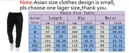 Mens Print Pants Autumn/Winter New In Men's Clothing Trousers Sport Jogging Fitness Running Trousers Harajuku Streetwear Pants