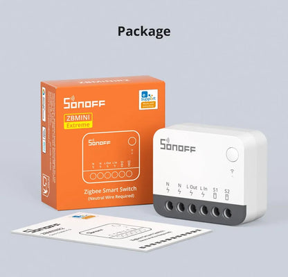 SONOFF ZBMINIR2 Extreme Zigbee Smart Switch 1-10PCS Detach Relay Remote Group Control via eWeLink Support Zigbee 3.0 Gateway
