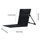 Foldable Stadium Seat Without Legs Lightweight Camping Chair with Backrest Compact Beach Lounger for Stadium Balcony
