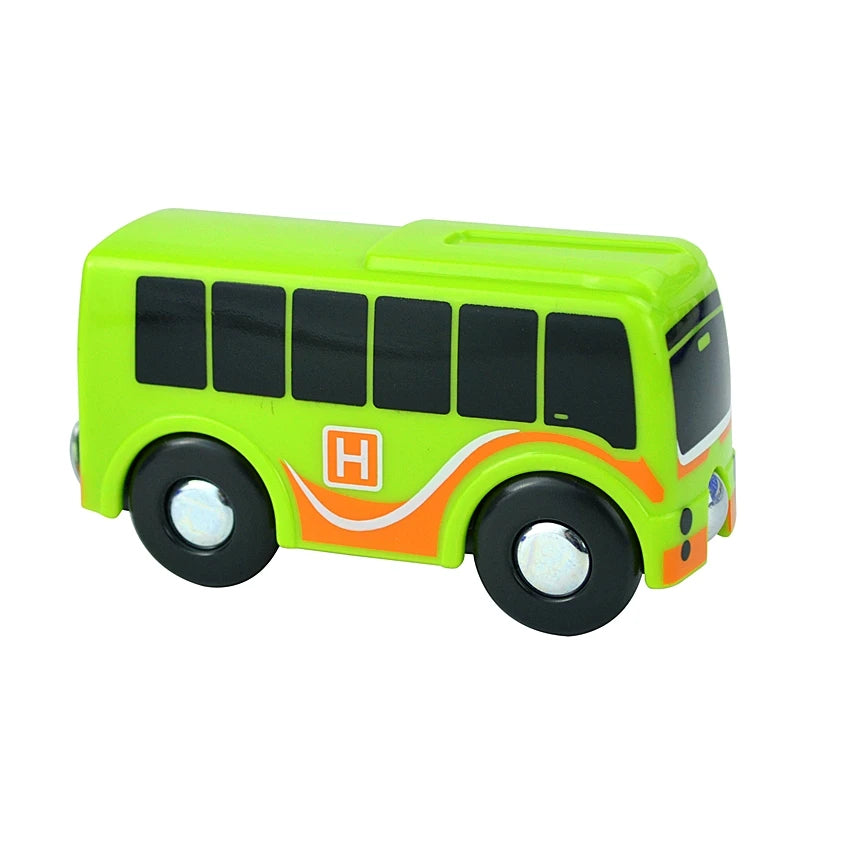 Wooden Magnetic Train Car Locomotive Toy Wood Railway Car Accessories Toys for Kids Gifts Fit Wood Biro themes Tracks