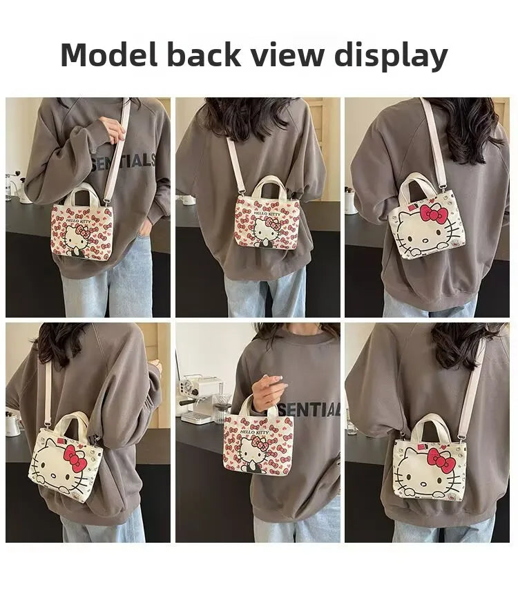 Sanrio Hello Kitty Single Shoulder Bag Fashion Handbag Casual Crossbody Bag