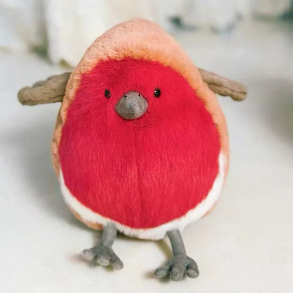 23cm Parrot Fat Pigeon Fat Robin Bird Plush Children Toy Fun Soothing Doll Pet Companion Birthday Gift Plush Toy