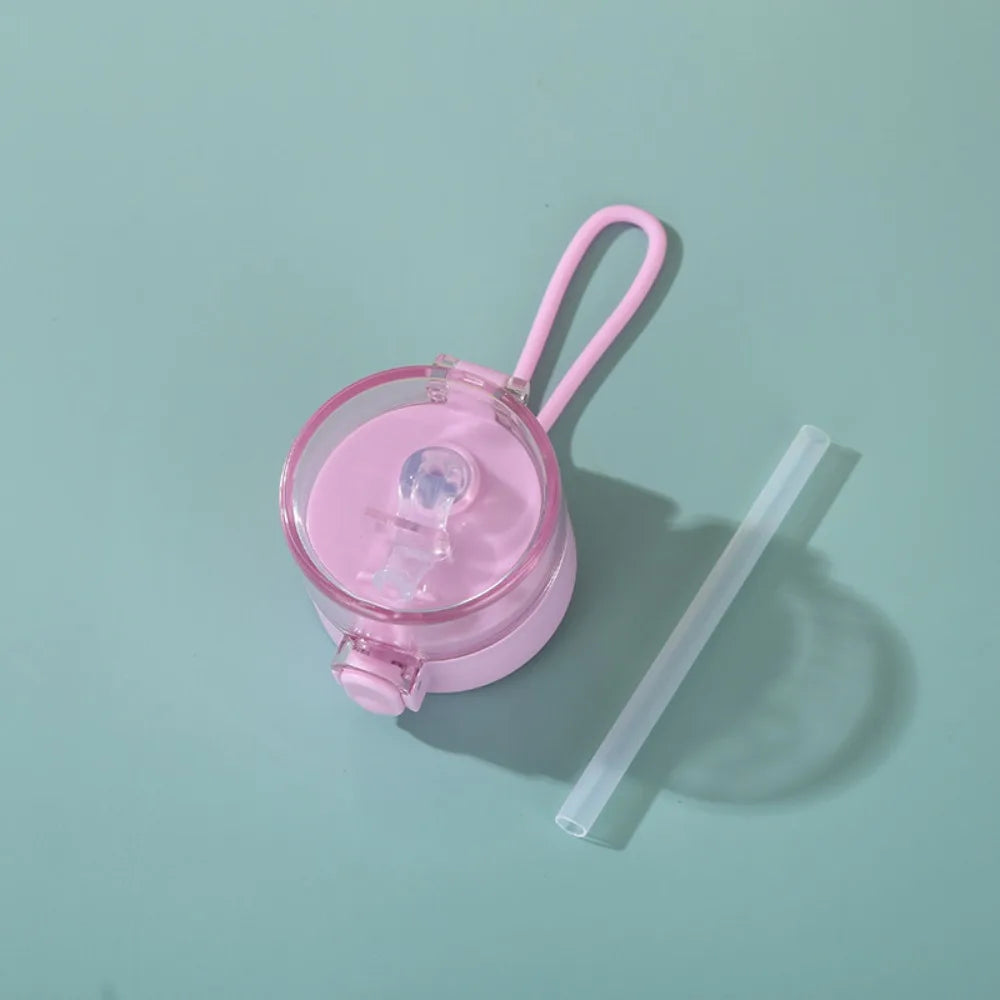 Cute Mini Thermos Cup with Straw Stainless Steel Pocket Insulated Bottle Portable Mini Kawaii Kids Water Cup Drinkware Thermos