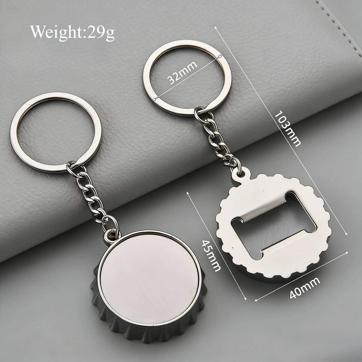 1pc Custom Keychain Personalized Metal Bottle Cap Opener Customized Key Ring Car Accessories Gift Wholesale