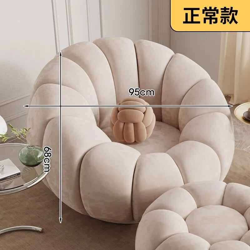 Lazy sofa single double pumpkin sofa reclining sleeping cloud swivel chair bedroom Internet celebrity sofa balcony sedentary