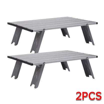 Seasonal Clearance Ultralight Foldable Camping Table, Portable Mini Aluminum Table for Beach, Garden Party, Hiking &Outdoor Trip