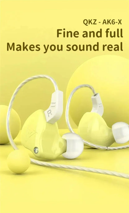 QKZ CK5 FiLe Wired Earphone Professional Gaming And Sports Noise Cancelling Headphones with Microphone HiFi Music Earphone