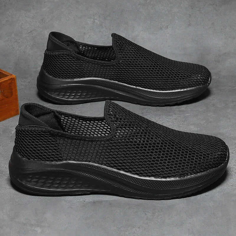 Outdoor Mesh Men Loafers Summer Man Casual Shoes Platform Walking Sneakers Comfortable Breathable Running Jogging Sport Shoes