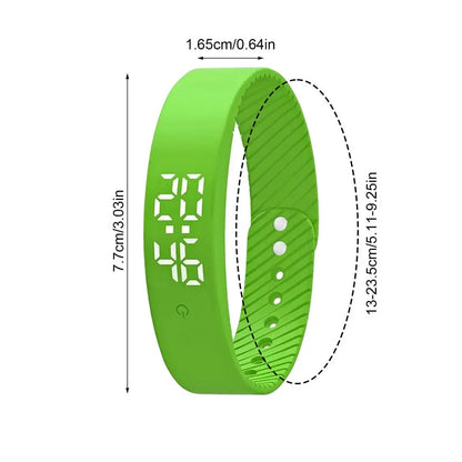 Silent Alarm Wristband Timer Clock Vibrating Wristband 3 Alarms Daily Organizer Timer for Kids Adults Men Women Teens Elderly