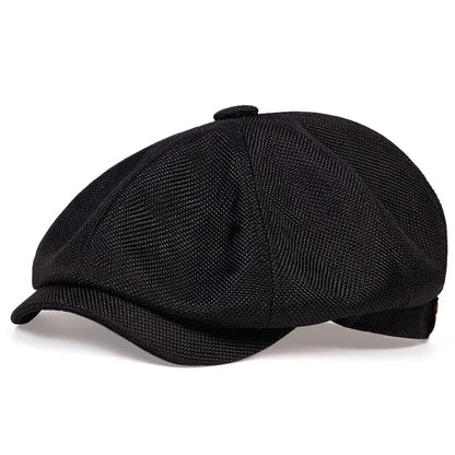 Nowa męska kaszkietówka na wiosnę lato, cienki, retro beret, dziki codzienny kapelusz, unisex ośmiokątna czapka, modne czapki hiphopowe, gorras