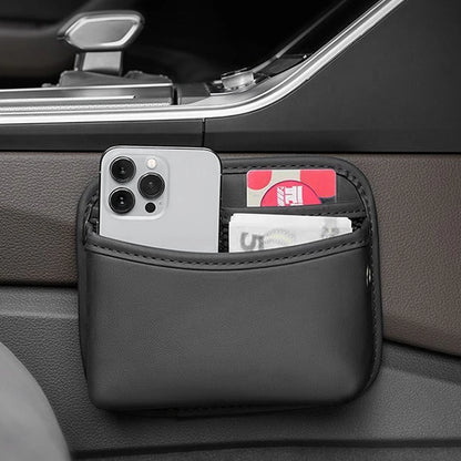 Universal Car Organizer Pocket Bag For Car Storage Box Collecting Bag Cards Phone Key Paste Box Self Adhesive Car Storage Pocket