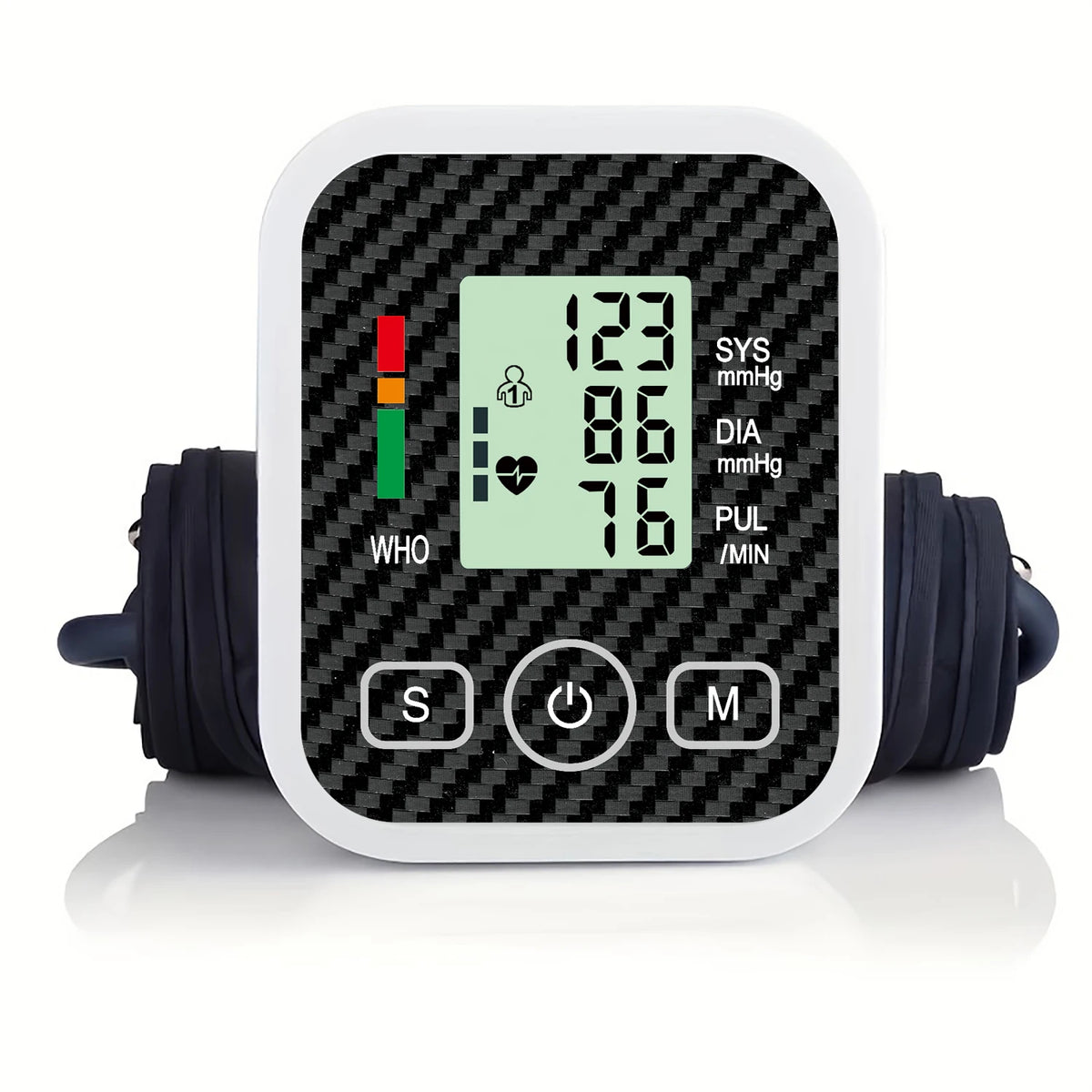 LED Digital Blood Pressure Meter Upper Arm BP Monitor Medical Tonometer Pulse Automatic Sphygmomanometer Use Dry Batterys