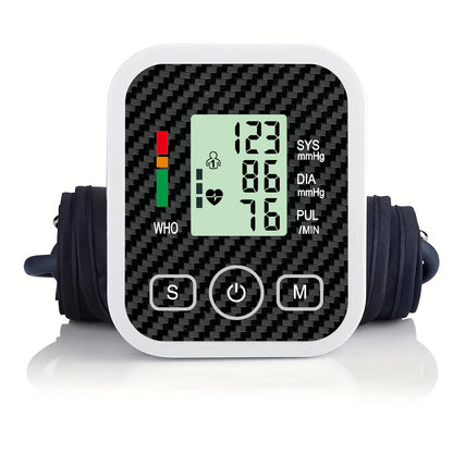 LED Digital Blood Pressure Meter Upper Arm BP Monitor Medical Tonometer Pulse Automatic Sphygmomanometer Use Dry Batterys