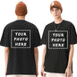 Custom-made men's T-shirts are suitable for team gatherings, gyms, and sports cotton round-neck short-sleeved shirts