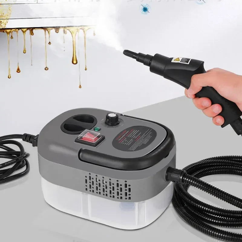 2500W Handheld Steam Cleaner High and Temperature Air Conditioner Kitchen Hood Car Steam Clean Machine Floor and More Cleaning
