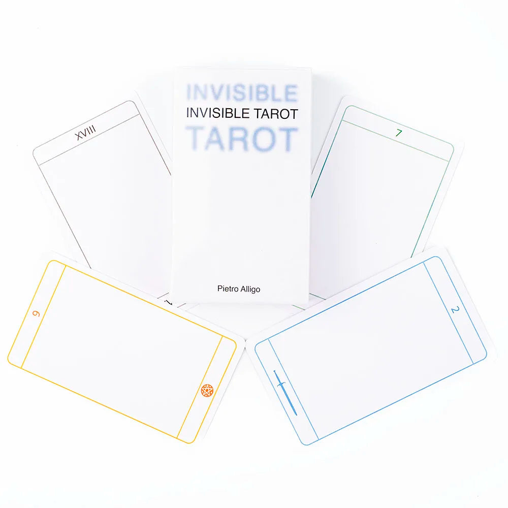 Invisible Tarot 78 Blank Cards Create Your Own Tarot Deck 10.3*6cm English Visions Divination Edition Deck Board Playing Games