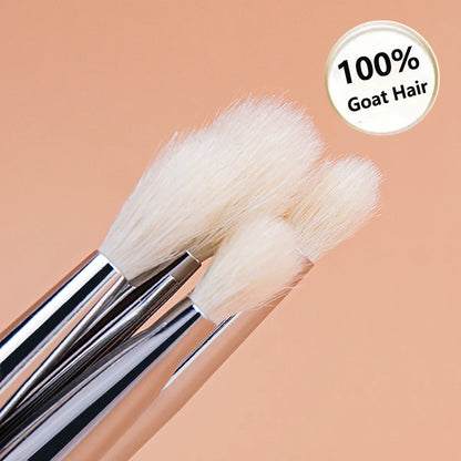 Makeup Eyeshadow Brushes Flat Eye Shadow Shader Crease Blending Brushes Goat Hair Eye Shadow Liquid Cream Powder Make Up Tool