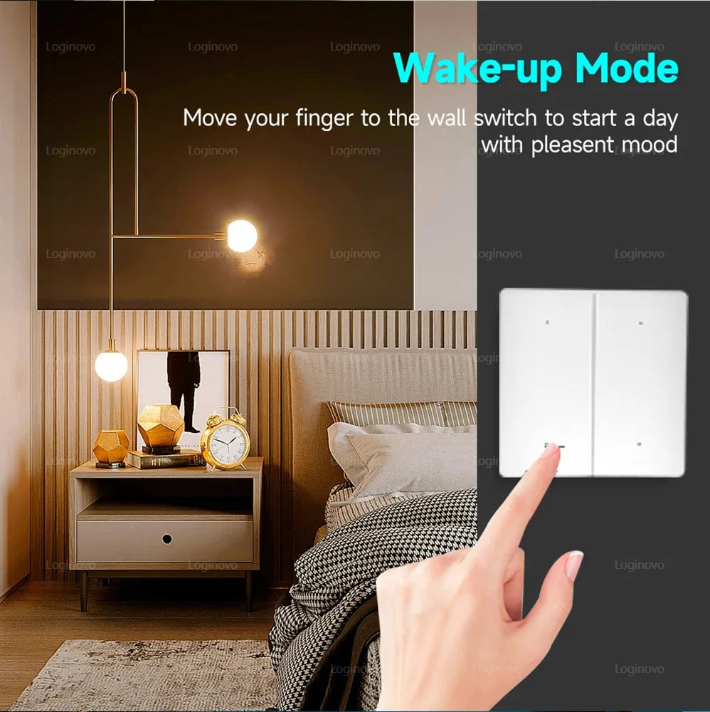 ZigBee Tuya Scene Switch 4Gang Push Button Controller Smart Home Automation Battery Powered Scenario for Smart Life Devices
