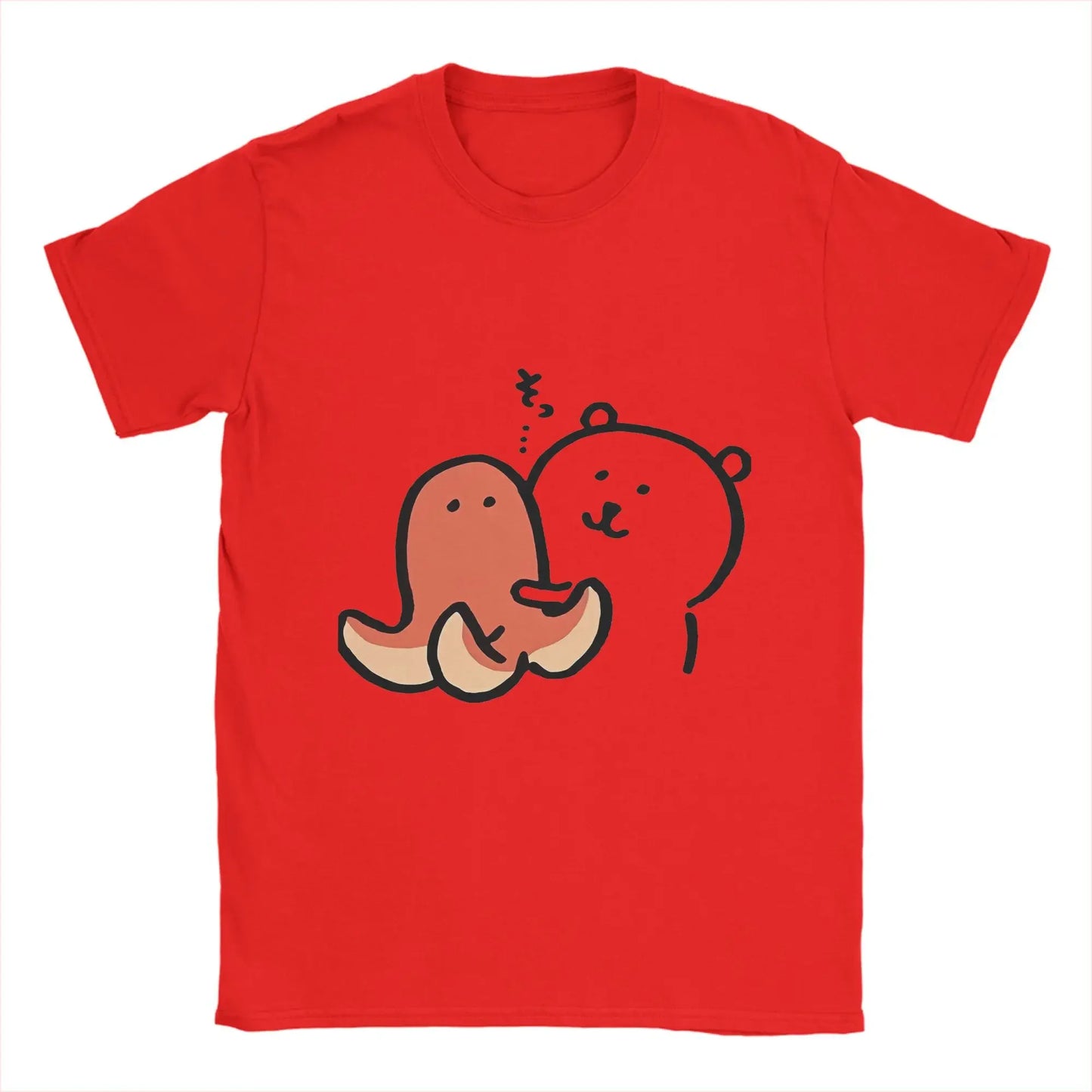 Joke Bear Print T Shirt for Women Summer Vintage T Shirts O-Neck Hip Hop Tee Shirt Women Clothing