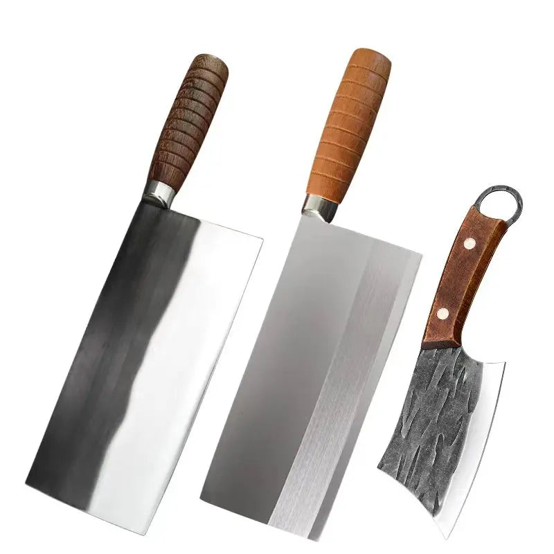 Handmade Forged Chinese Cleaver Knife Ultra Sharp Slicing Filleting Knives Chef Knife for Meat Vegetable Kitchen Cooking Tools