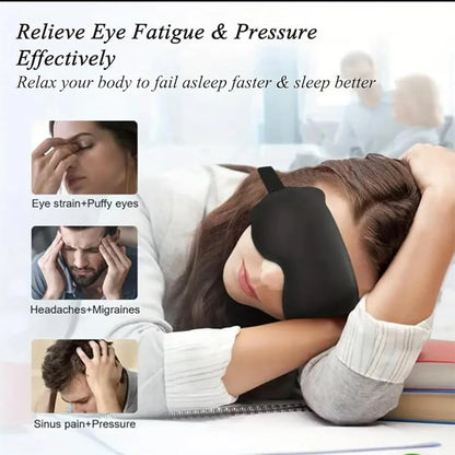 3D Sleeping Mask Block Out Light Soft Padded Sleep Mask For Eyes Slaapmasker Eye Shade Blindfold Sleeping Aid Face Mask Eyepatch
