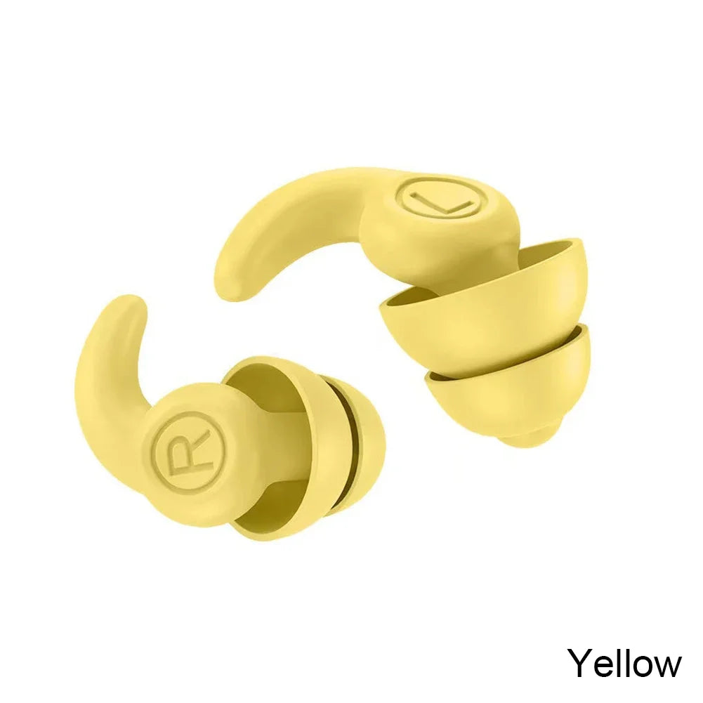 Soft Silicone Sleeping Ear Plugs Sound Insulation Ear Protection Earplugs Anti-Noise Plugs for Travel Silicone Noise Reduction